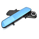 Car Miroirs DVR camera double lentille ecran de 43 pouces de mouvement de 140 degres G-capteur Detection Night Vison