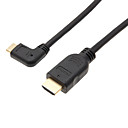 High Speed 90 Angle HDMI Mini HDMI Cable V1.4 3D pour Camescopes tablette Noir 05 m