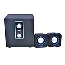 MX-606 2.1 canaux USB ordinateur Subwoofer avec haut-parleurs multimedia - Noir