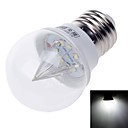 E27 2W 9x3528smd 200lm 6500k conduit de lumiere blanche froide a conduit bulbe  ac 110 ~ 220V 