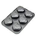 Forme 6 tasses de coeur d amour Muffin Pan L 25.5cm x 18.2cm W x H 3cm non colle couche