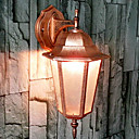 Outdoor Wall Light une lumiere Peinture sur verre aluminium classique