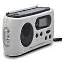 multifonction portable energie solaire 3-LED Flashlight AM FM radio