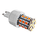 Dimmable G9 4W 400LM 30xSMD 5050 3000-3500K chaud ampoule LED lumiere blanche AC 220-240V