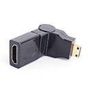 180-Degree HDMI femelle vers mini HDMI male Adaptateur pour Home Cinema