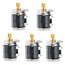 Jtron deux phases quatre fils 6mm Micro Stepper Motor 5 PCS