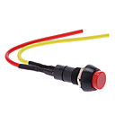 Dash Rouge 12V verrouillable Verrouillage ronde bouton-poussoir Spst Voiture Bateau