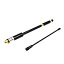 PRYME AL-800 10W telescopique amovible SMA-J VHF  UHF antenne gain eleve pour Talkie Walkie - Noir