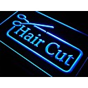 j710 Hair Cut Barber ciseaux Salon Neon Light Enregistrez-vous