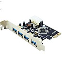 PCI-E PCIe controleur USB 3.0 4 ports Carte VLI Chipset travail Windows 7 3264 bits