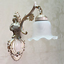 Wall Light une lumiere verre classique en metal peinture