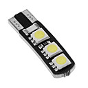 1pcs t10 5050 6smd rgb W5W 192 168 conduit largeur le coin voyant blanc