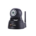 ZONEWAY 2.0 Megapixel 1080P Network Camera de surveillance IP sans fil HD ONVIF PNP fente pour carte TF Noir