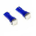 2pcs bleu T5 18 74 3-Chips 5050 SMD a mene loule de voiture Instrument Panel Light