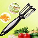 Multi-fonctionnel double lame Peeler et rape L17cm x 4cm W campouleur aleatoire