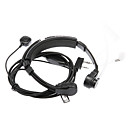 35 mm  25 mm Talkie Walkie flexible ecouteur gorge controlee - Noir