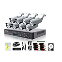 dvr reseau 8ch hdmi 960H 700tvl journee en plein air  nuit systeme de camera de securite liview  1To de disque dur