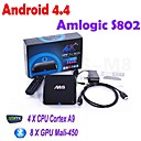 Amlogic M8 Mini PC Quad Core Android TV Box Android 4.4 Cortex A9 KiKat 2 Go de RAM 8GB 4K Video Bluetooth HDMI WiFi Media Player