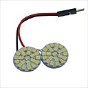 Carking T10  BA9S  feston 1210-44SMD voiture ronde Dome le de lumiere blanche 12VPiece