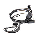 Oreille Hanger Mic Casque pour Kenwood - Noir