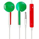 Coupe du Monde de la FIFA Italie 35 mm ecouteurs intra-auriculaires de controle du volume avec microphone pour iPhone iPad iPod