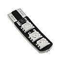 2pcs T10 5050 6SMD RVB W5W 192 168 Largeur Le LED Wedge voyant rouge