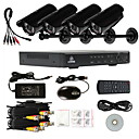 kare 4CH DVR et 4  cmos audio supportant 30 leds cameras systeme de surveillance de la securite