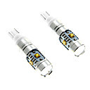 2pcs haute puissance blanche 25W 194 T10 oules 12V 5500-6000K 450LM