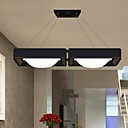 Pendant Lights LED 18W  2 rectangle noir moderne simple