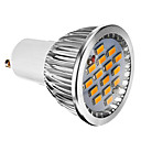 Dimmable GU10 5.5W 380LM 15x5730SMD 2700-3500K chaud ampoule LED lumiere blanche Spot 220-240V