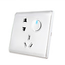 Un commutateur de bouton de commande unique et Panel Socket avec Switch voyant lumineux