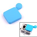 G-312-Bleu PANNOVO protection professionnelle objectif de couverture de silicone Set pour GoPro Hero 3