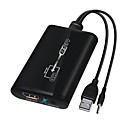 LKV325 USB2.0 HDMI convertisseur DVI HDTV 1080p Projector3.5mm Cable audio pour PC