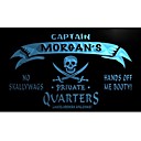 Captain Quarters privees crane Bar Beer Neon Light Le signe de pw508 Morgan