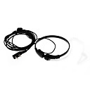 3.5mm Neckband anti-bruit de gorge Sense Air Mener PTT casque w  Microphone - Noir