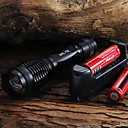 2000 LM CREE XM-L T6 5-Mode LED Flashlight  2x18650 Batteries  Chargeur