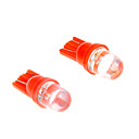 2pcs High Power T10-1 6W halogene Signal Red Car oule de feu arriere 12V Super Bright