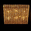 Plafonnier en cristal de luxe rectangulaire