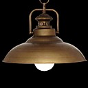 Lustre 1 Lumiere Retro artistique Acier inoxydable Placage MS-86249 elegant