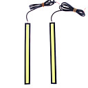 Blanc LED 6W 6000K 480LM DC12V 17cm6.7inch COB Car Auto DRL conduisant la journee courant de le de lumiere de brouillard