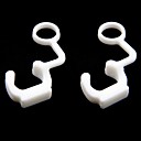 Caoutchouc de prise de serrure pour Gopro Hero 3   321 - Blanc 2 PCS