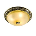 Classique encastre Lumiere laiton antique Verre Resine europeenne