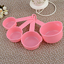 10 pieces en plastique cuillere-mesure de rose tasses mesurer