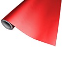 Merdia Decoration 3D PVC fibre de carbone denveloppe de film autocollant pour la voiture-rouge 50 x 20cm