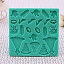 Lady silicone peripherique gateau de fondant des ustensiles de cuisson Decoration Mold 12x12x2cm