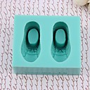 Bebe silicone Chaussures Decoration de gateau de fondant ustensiles de cuisson de  10x7x5cm