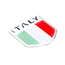 5  5cm drapeau de lItalie Motif italien embleme aluminium voiture bricolage Sticker Decal