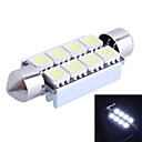 41mm 2W 6000K 120LM 8x5050 SMD LED blanche pour la voiture de lecture  License Plate  Le Porte DC12V 1pcs