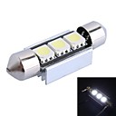 36mm 1W 50LM 6000K 3x5050 SMD LED blanche pour la voiture de lecture  License Plate  Le Porte DC12V 1pcs