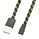 USB 2.0 8 broches tisse cable 196cm Noir